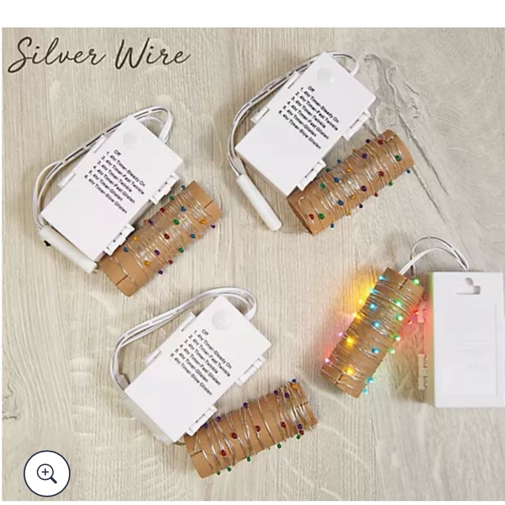 ❌SOLD❌ Bethlehem Lights Set of 4 Battery Operated 8' Fairy Lights, Color Lights